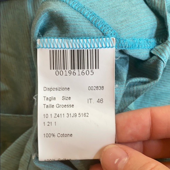 Piazza Sempione cap sleeve striped shell top - Picture 4 of 5